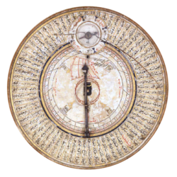 Qibla indicator and compass made by Bayram Ibn Ilyas, 1582; British Museum.